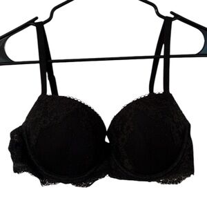 Victoria Secret Black Dream Angels Lined Demi Bra